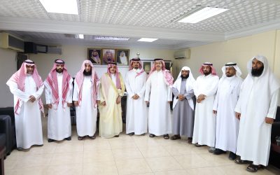 أعضاء مجلس أهالي عقلة الصقور يزورون محافظ عقلة الصقور لتعـزيز التعـاون وخدمـة الأهالــي