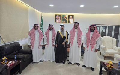 أعضاء لجنة أهالي عقلة الصقور يزورون رئيس مركز العقلة لتعـــزيز التعــــــاون وخدمــــة الأهالـــــي